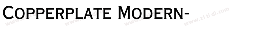 Copperplate Modern字体转换